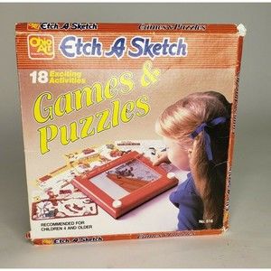 Vintage Ohio Art Etch A Sketch Games and Puzzles No. 516 Car Games
